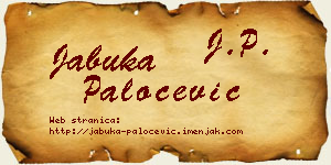Jabuka Paločević vizit kartica
